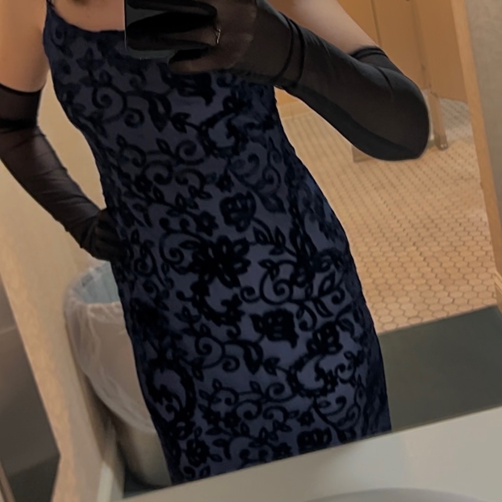 Step in Out vintage 90s long formal dress.